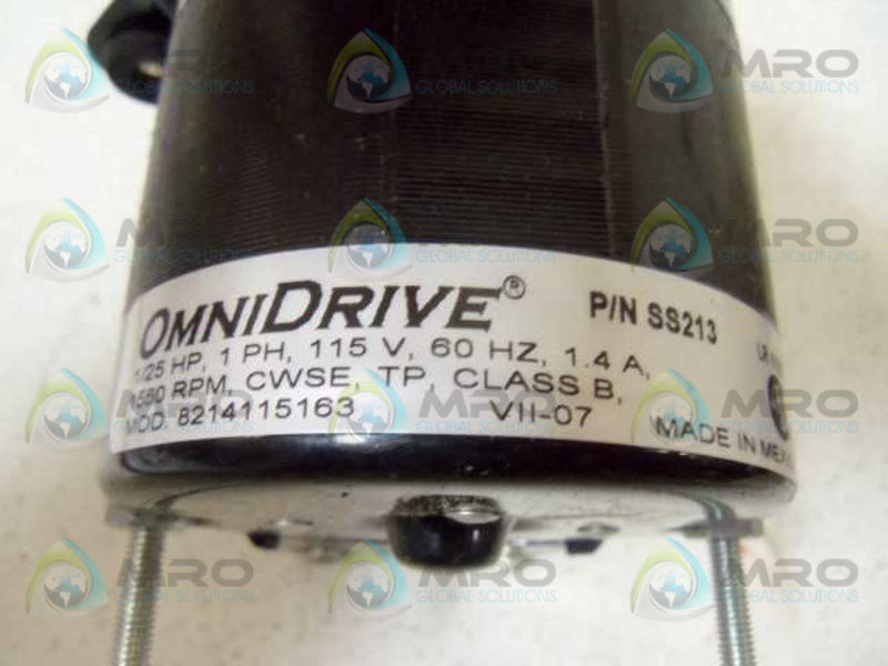 OMNIDRIVE SS213 SHADED POLE MOTOR  NSMP