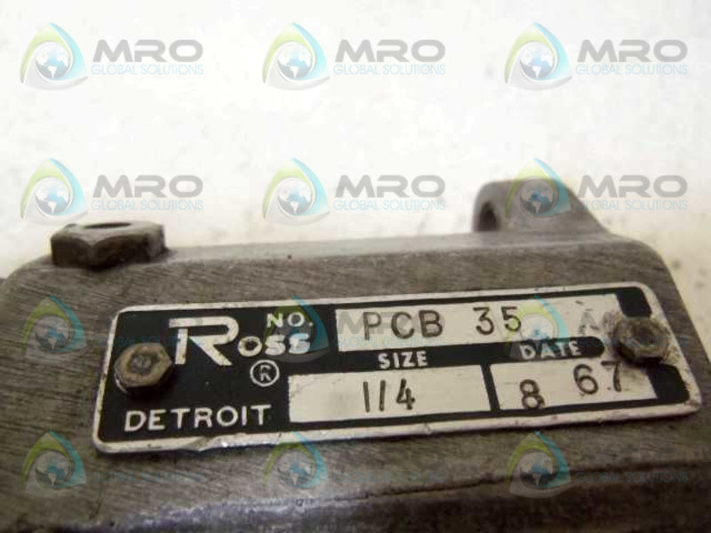 ROSS PCB 35 PLUNGER CAM 1/4"  UNMP