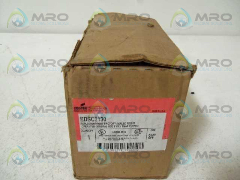 CROUSE-HINDS EDSC2130 3-WAY SNAP SWITCH  NSMP