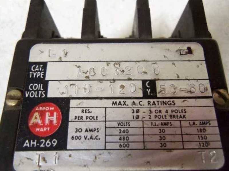 ARROW HART ACC3200 CONTACTOR  UNMP