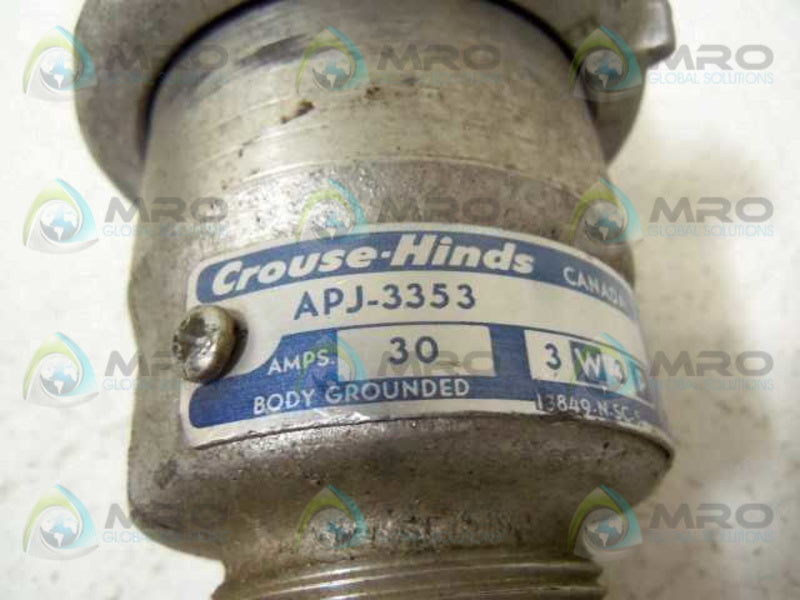 CROUSE-HINDS ARKTITE APJ-3353 PLUG 30A 3W 3P  UNMP