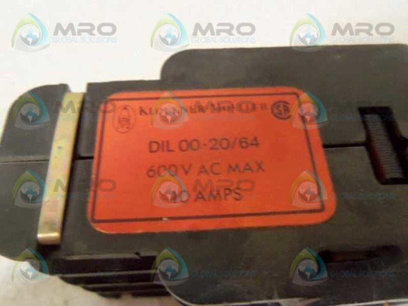KLOCKNER MOELLER DIL00-20/64 CONTACTOR  UNMP