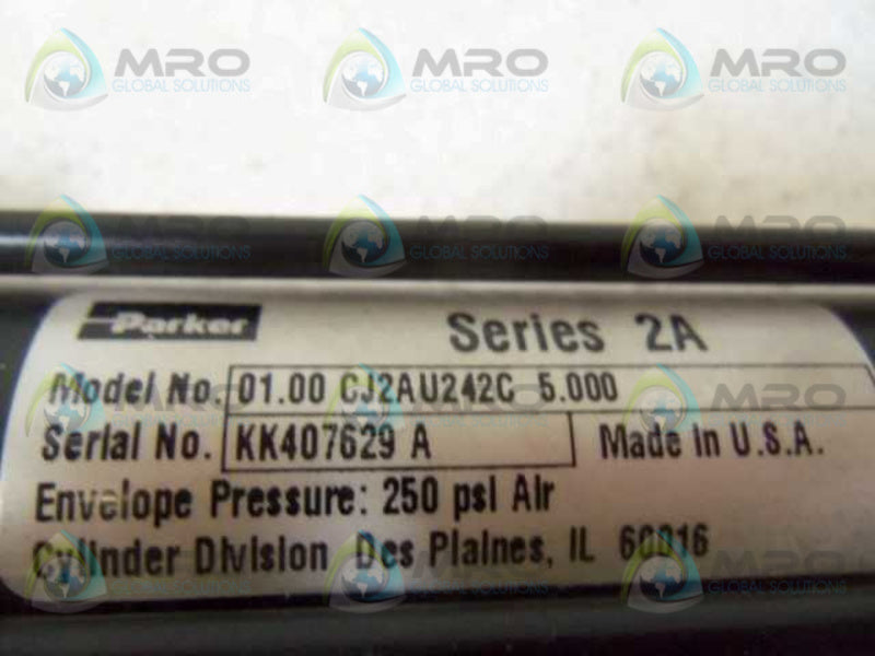 PARKER 01.00 CJ2AU242C 5.000 PNEUMATIC CYLINDER  UNMP