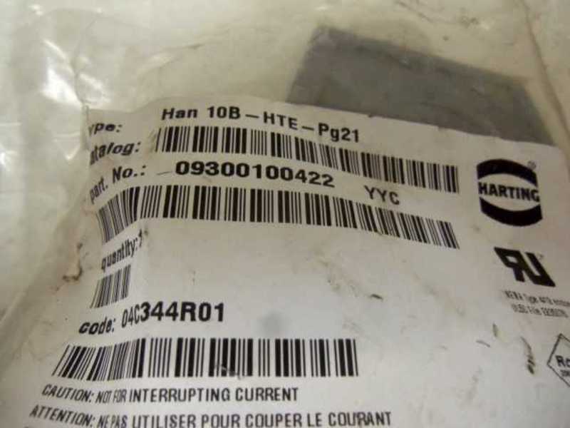 HARTING HAN 10B-THE-Pg21 HEAVY DUTY CONNECTOR HOUSING  NSMP