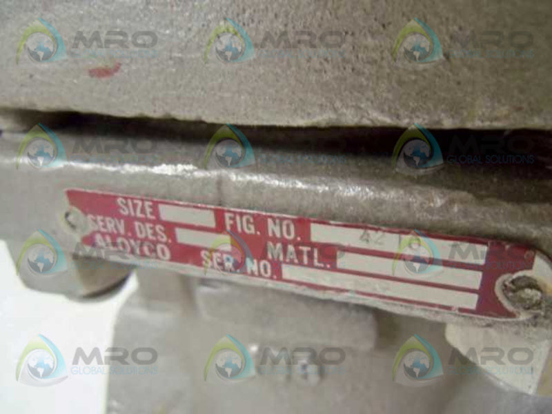 ALOYCO 4210 GATE VALVE  NSNP