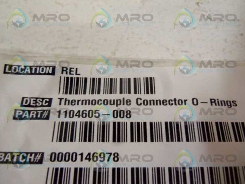 LOT OF 4 1104605-008 THERMOCOUPLE O-RING NSNP