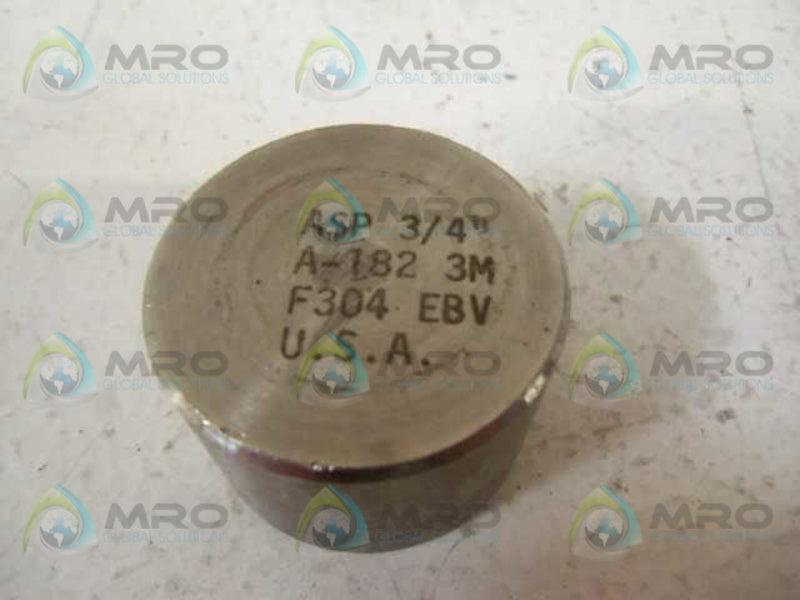 ASP 3/4" A-182 3M F304 EBV CAP  UNMP