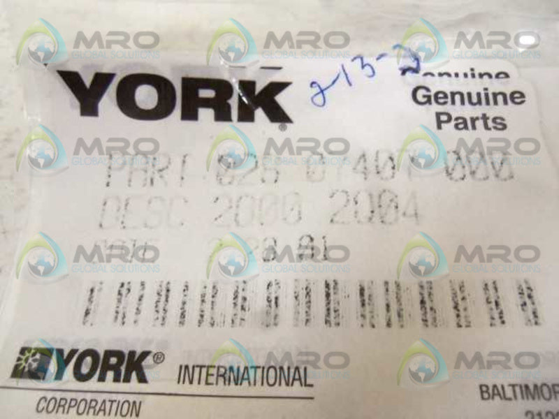 YORK 028 07407 000 NSMP