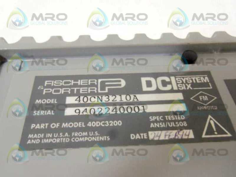 FISCHER & PORTER 40CN3210A CONTROLLER MODULE  UNMP
