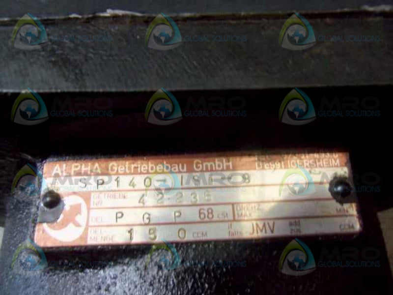 INDRAMAT 112B-2-GD-4-C/130-A-1/WI524LV w/ SP140-IS1-9  UNMP