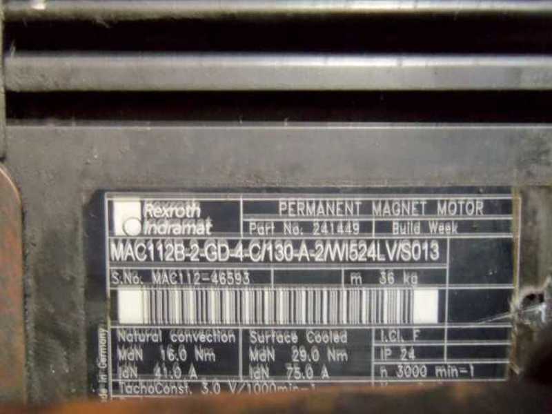 REXROTH MAC112B-2-GD-4-C/130-A-2/WI524LV/S013 w/ SP140-IS1-9  UNMP