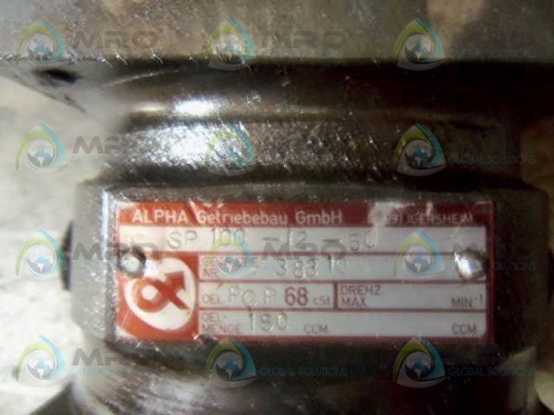 INDRAMAT 063D-0-FS-1-C/095-A-1/-I00500 w/ SP100-I2-50  UNMP