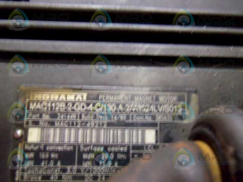 INDRAMAT MAC112B-2-GD-4-C/130-A-2/WI524LV PERMANENT MAGNET MOTOR  UNMP