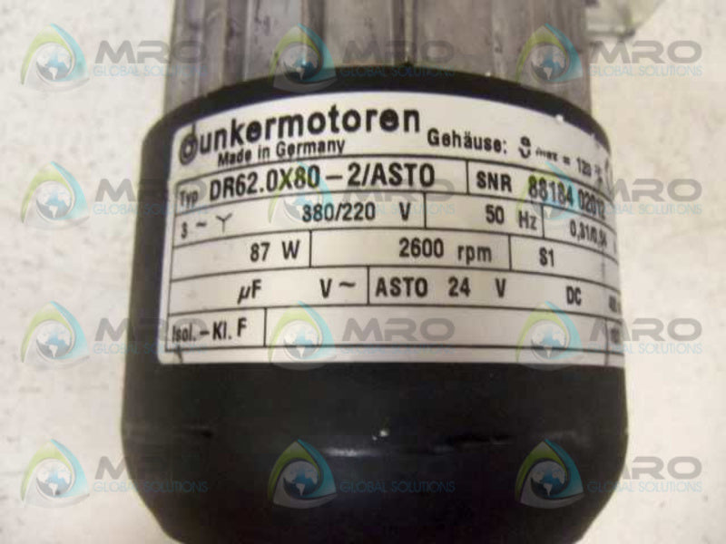 DUNKERMOTOREN PLG 80 w/ DR62.0X80-2/ASTO  NSNP