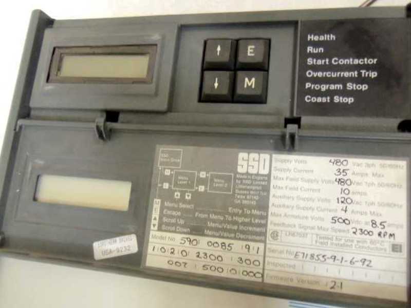 SSD/EUROTHERM 590D DC DRIVE (BROKEN DOOR HINGES)(AS PICTURED)  UNMP