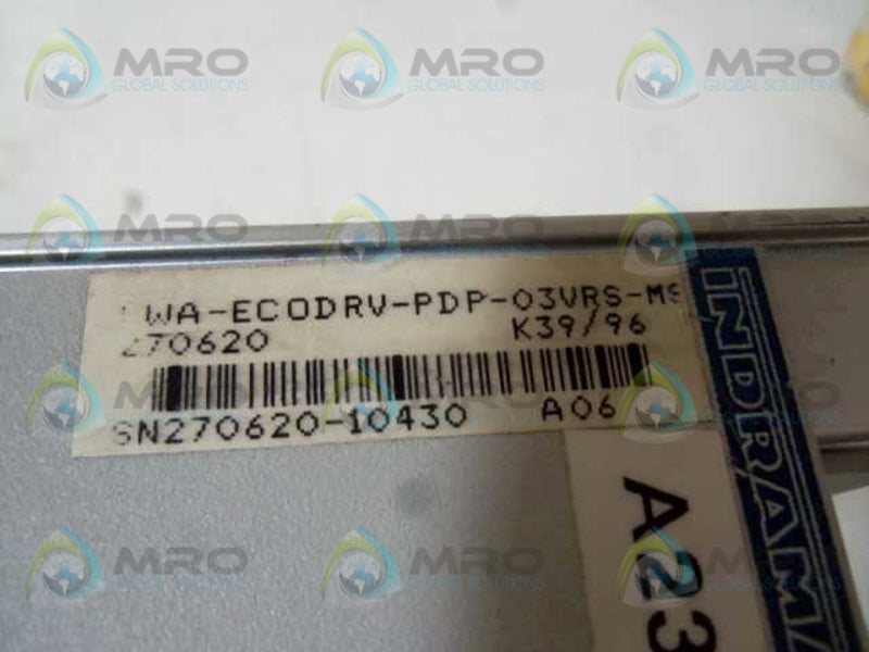 INDRAMAT DKC03.1-040-7-FW SERVO DRIVE FWA-ECODRV-PDP-03VRS-MS  NSMP