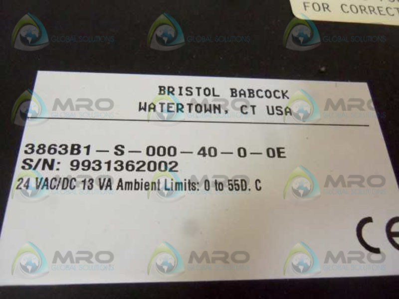 BRISTOL BABCOCK 3863B1-S-000-40-0-0E  NSMP