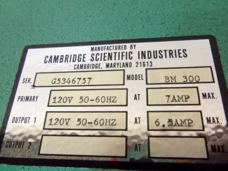 CAMBRIDGE SCIENTIFIC MODEL 510 BOILER CONTROLLER BM-300  NSMP