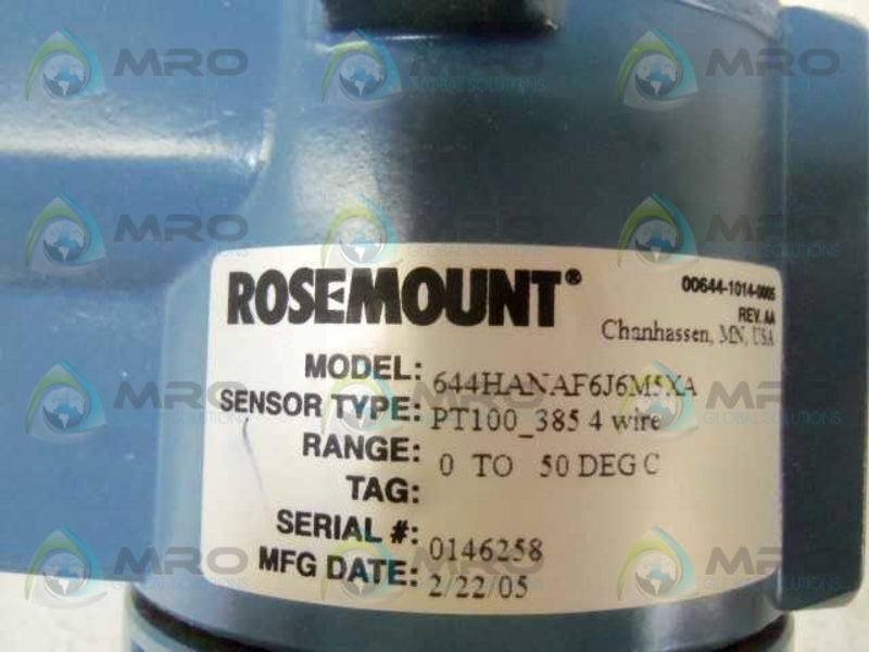ROSEMOUNT 644HANAF6J6M5XA NSMP