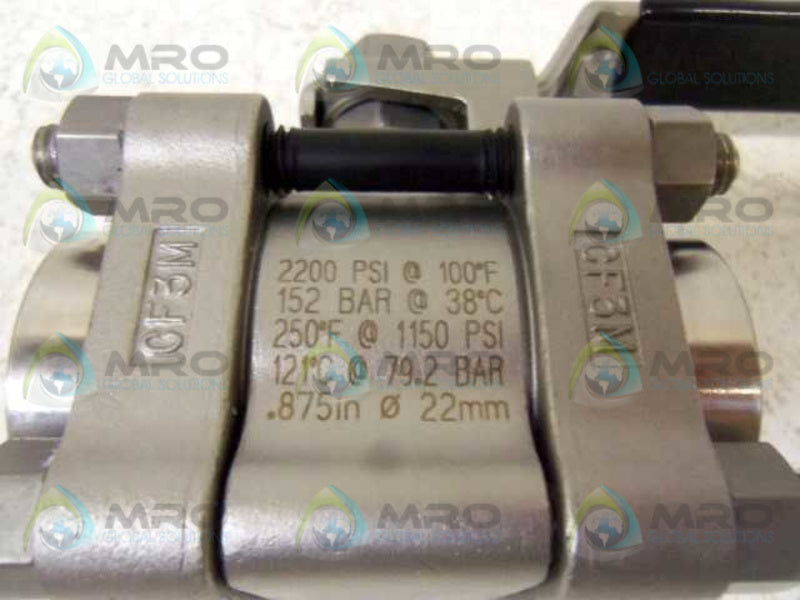 WHITEY SS-N65TF16 BALL VALVE  NSMP