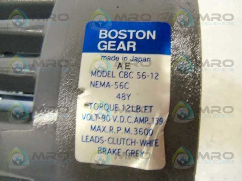 BOSTON GEAR CBC 56-12 CLUTCH/BRAKE  NSNP