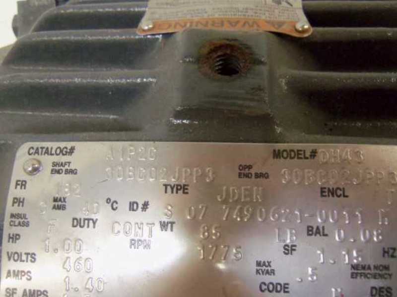 EMERSON A1P2C DH43 1HP  UNMP