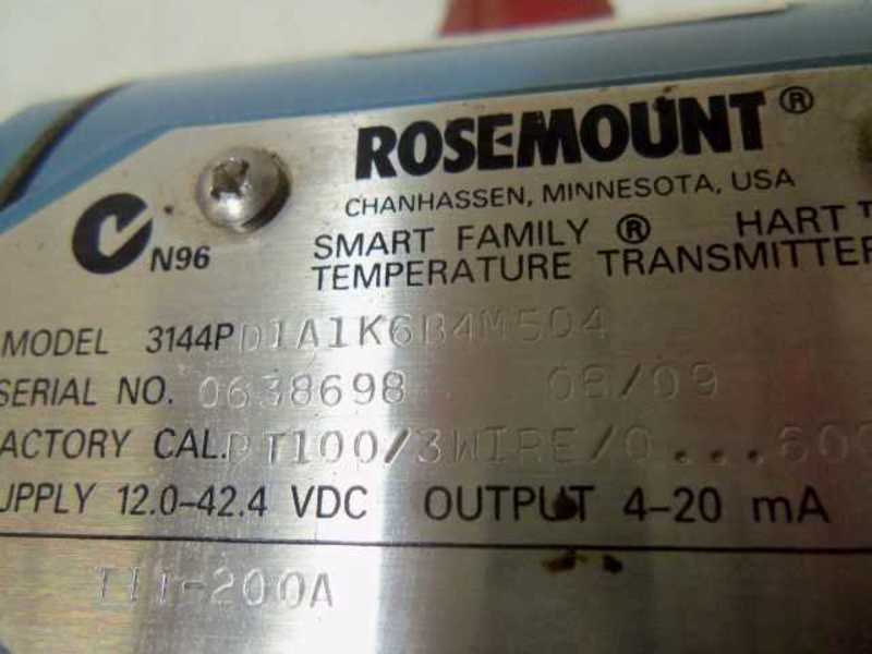 ROSEMOUNT 3144P D1A1K6B4M5Q4 TEMPERATURE TRANSMITTER  UNMP