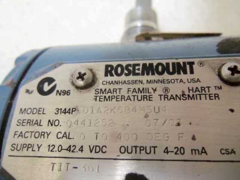 ROSEMOUNT 3144PD1A2K6B4M5U4 UNMP