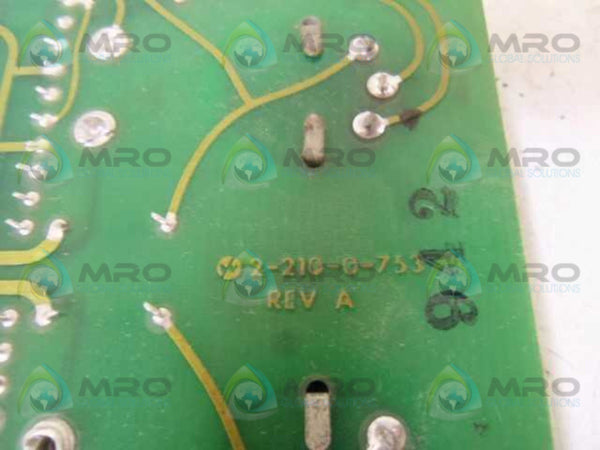 WATLOW 2-210-0-753 TEMPERATURE CONTROL CIRCUIT BOARD  NSMP