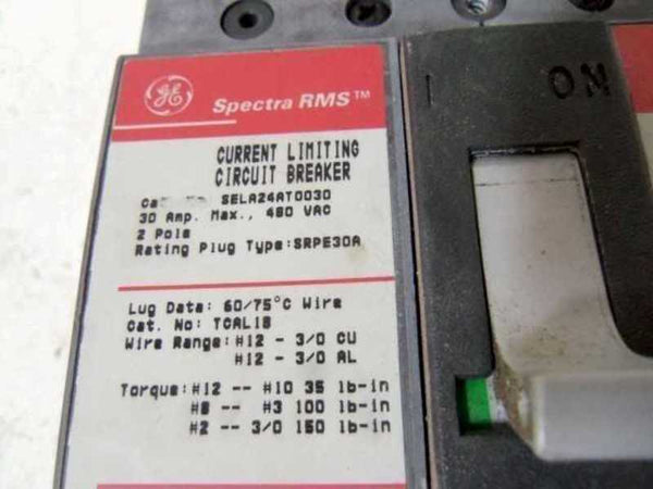 GENERAL ELECTRICSEL SELA24AT0030 CIRCUIT BREAKER 30A w/ SRPE30A  UNMP