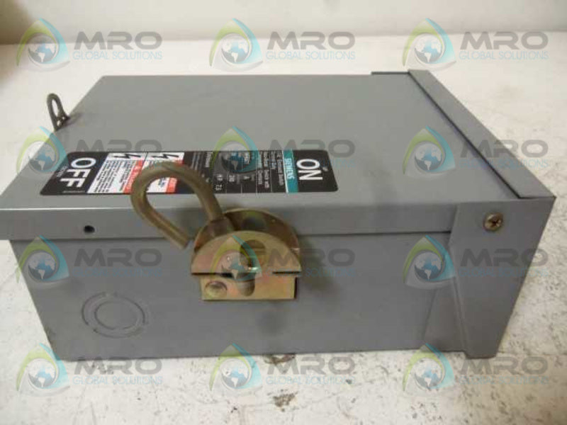 SIEMENS NFR321 ENCLOSED SAFETY SWITCH 30A  UNMP