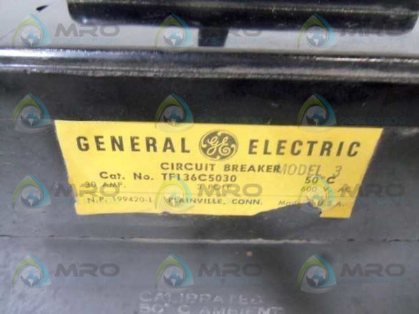 GENERAL ELECTRIC TF136C5030 CIRCUIT BREAKER 30A  UNMP