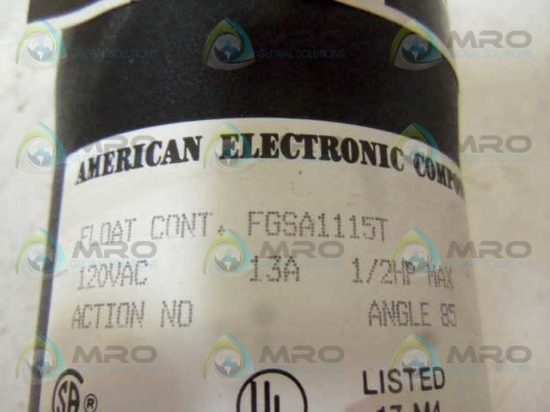 TEEL FGSA1115T FLOAT SWITCH 2P055C  NSMP
