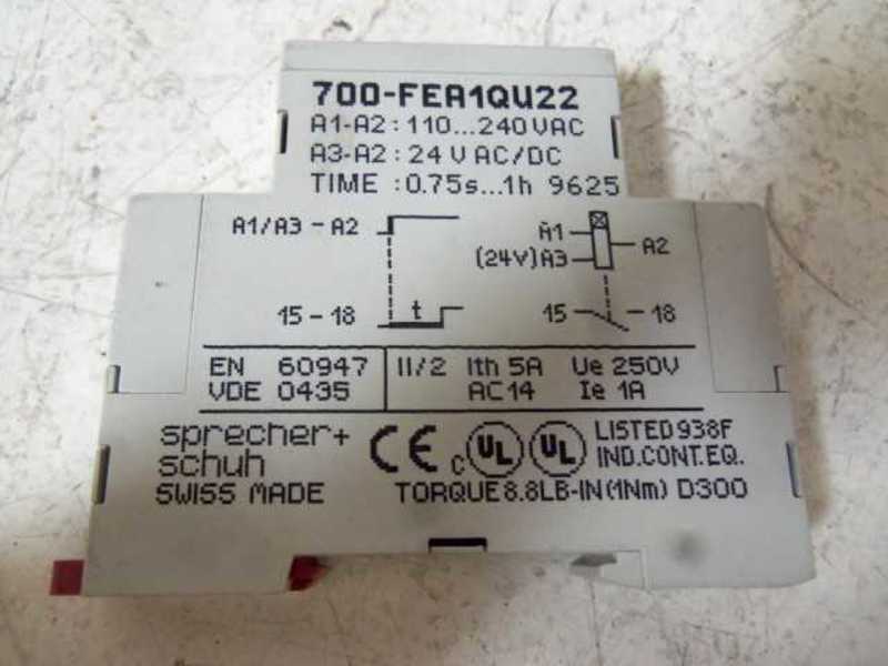 SPRECHER+SCHUH 700-FEA1QU22 TIMER  UNMP