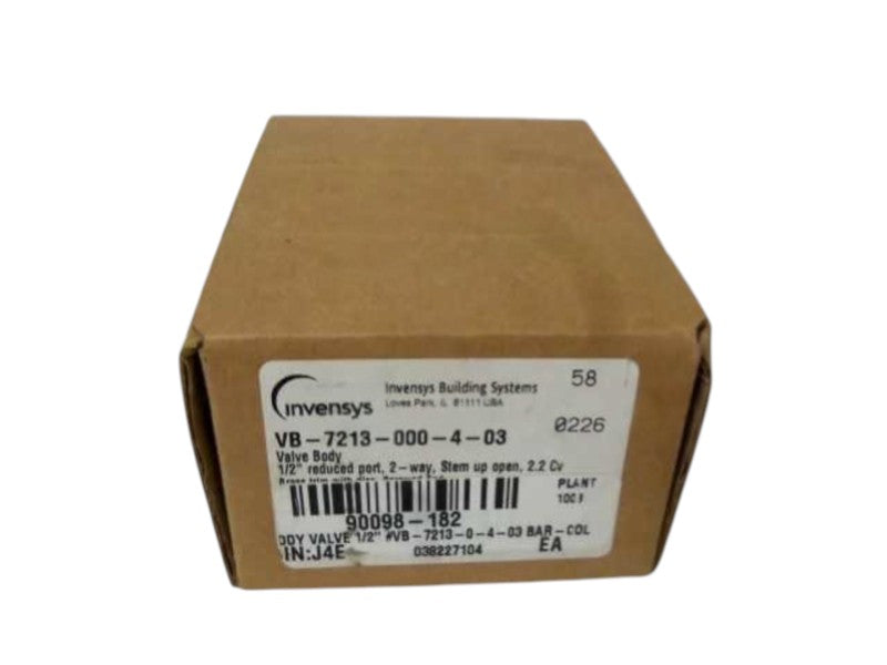 INVENSYS VB-7213-000-4-03 1/2" NSMP