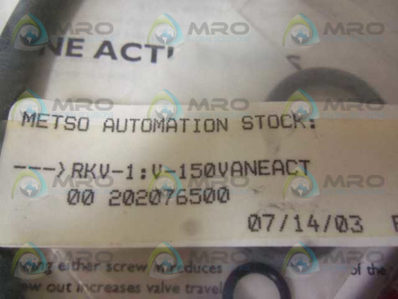 JAMESBURY RKV-1 SEAL KIT  NSMP