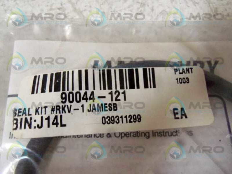 JAMESBURY RKV-1 SEAL KIT  NSMP