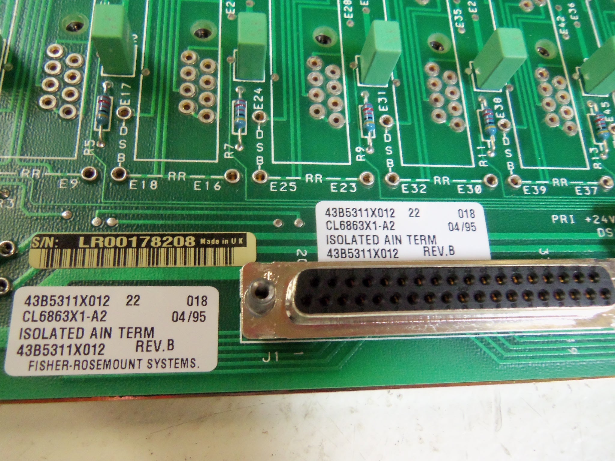 FISHER CL6863X1-A2 TERMINATION PANEL 43B5311X012  NSMP