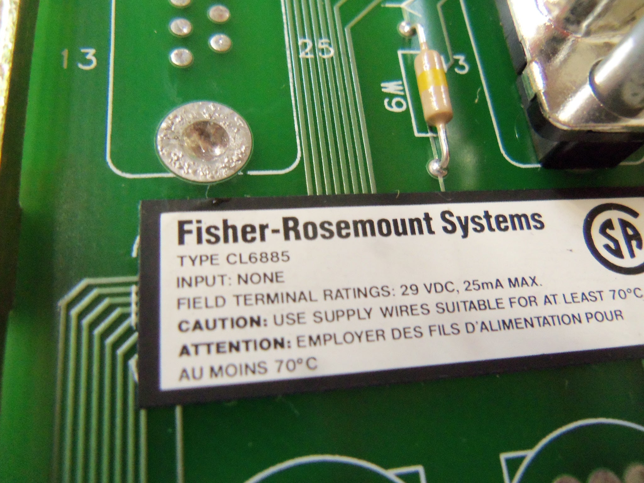 FISHER CL6885X1-A1 TERMINATION PANEL 12P0268X012  NSNP
