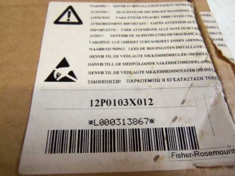 FISHER CL6763X-A1 TERMINATION PANEL 12P0103X012  NSNP