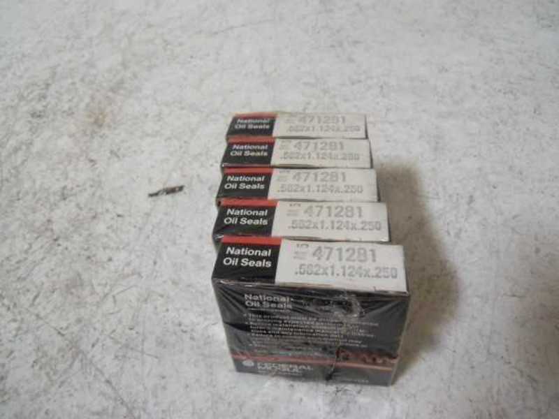 LOT OF 5 NATIONAL 471281 OIL SEAL NSMP