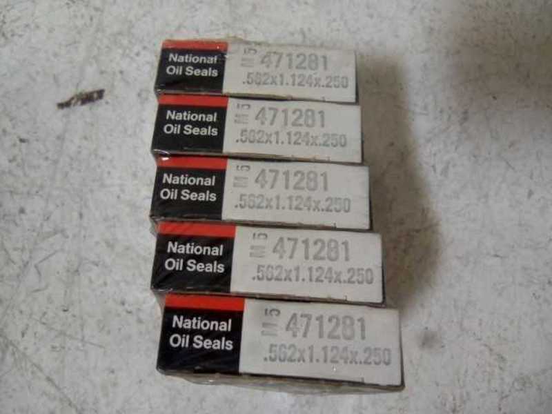 LOT OF 5 NATIONAL 471281 OIL SEAL NSMP