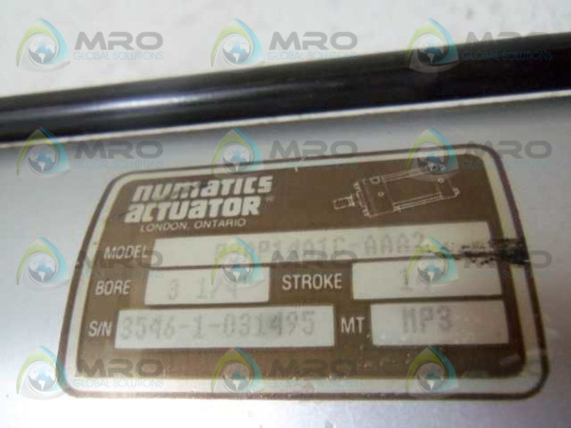 NUMATICS P3AP14A1C-AAA2 3-1/4" 14" NSNP