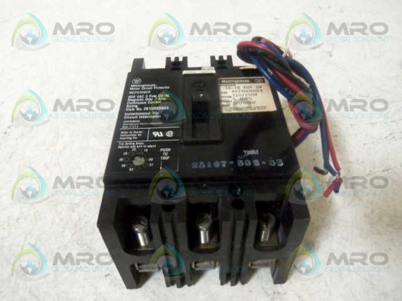 WESTINGHOUSE MCP0358CR MOTOR CIRCUIT PROTECTOR 7A  NSMP