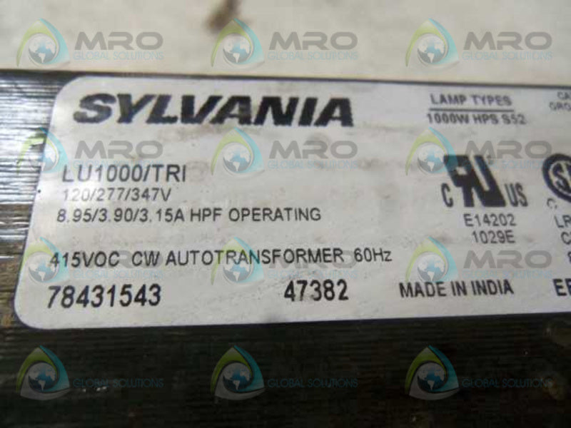 SYLVANIA LU1000/TRI 47382 NSMP