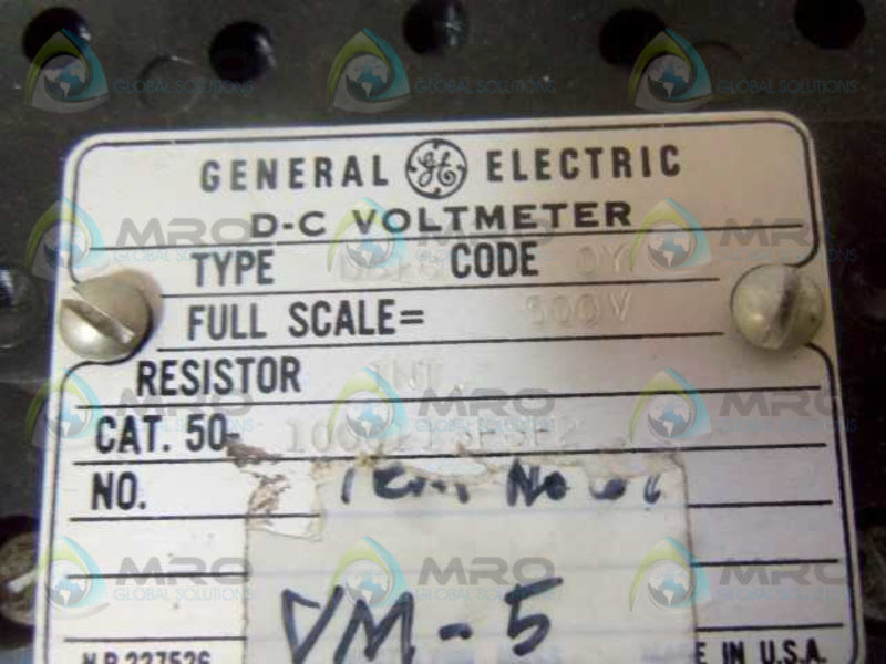 GENERAL ELECTRIC DB18 TACHOMETER 50 100011SFSF2  UNMP