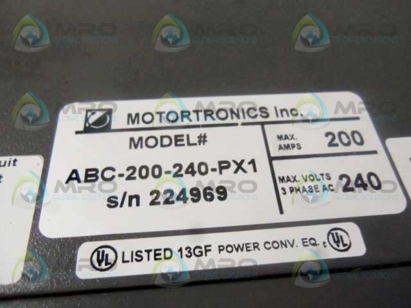 MOTORTRONICS ABC-200-240-PX1  NSNP