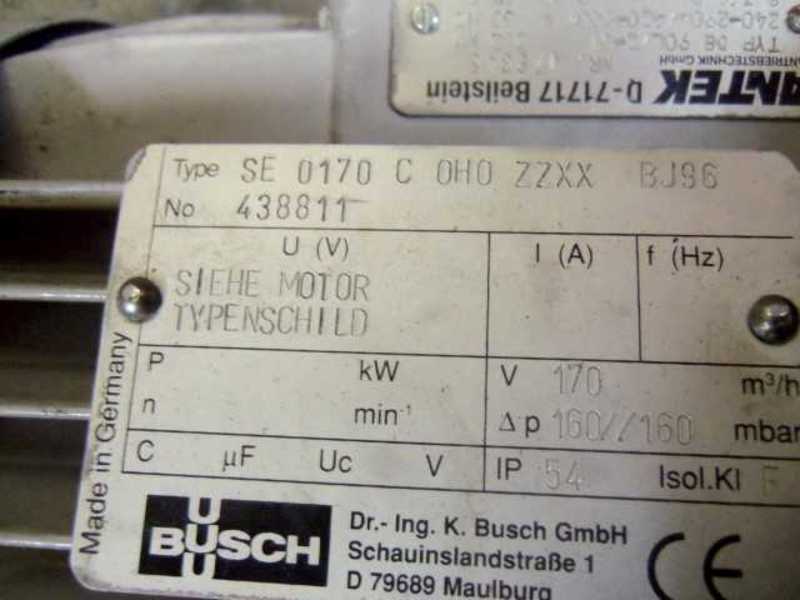BOSCH SE 0170 C 0H0 ZZXX BJ96 MOTOR  UNMP