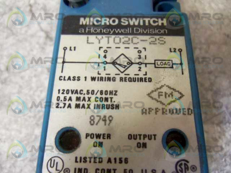 MICRO SWITCH LYT02C-2S NSMP