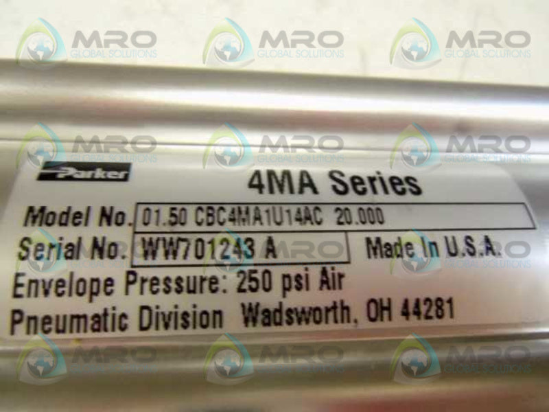 PARKER 01.50CBC4MA1U14AC PNEUMATIC CYLINDER  NSNP
